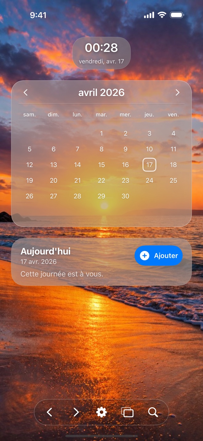 Aperçu de l'application Lumina